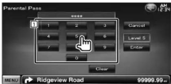 KENWOOD DDX8034BT - Introducir el número de código - 1