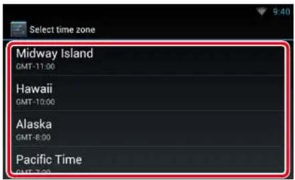 Select time zone Midway Island GMT-11:00 Hawaii GMT-10:00 Alaska GMT-8:00 Pacific Time