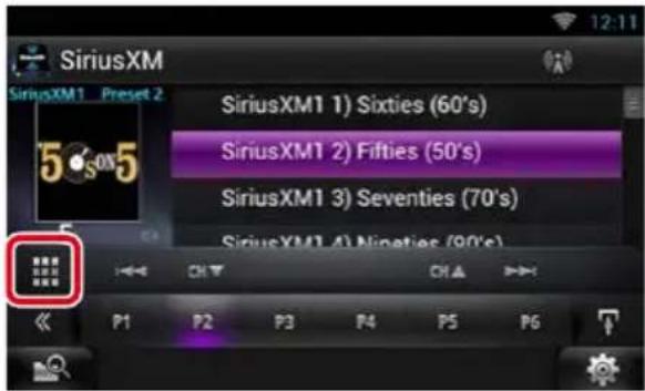 SiriusXM SiriusXM1 Preset 2 SiriusXM1 1) Sixties (60's) SiriusXM1 2) Fifties (50's) SiriusXM1 3) Seventies (70's) SiriusXM1 4) Nineties (90's)