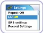 SAMSUNG YH-820 - Configuración de SRS - 1