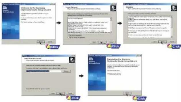 SAMSUNG YH-820 - Cómo instalar Multimedia Studio - 3