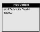 SAMSUNG YH-920 - Opciones de reproducir (listas de reproducción) - 1
