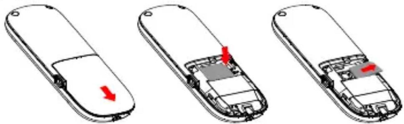 HUAWEI G2103 - Extracción de la tarjeta SIM - 1
