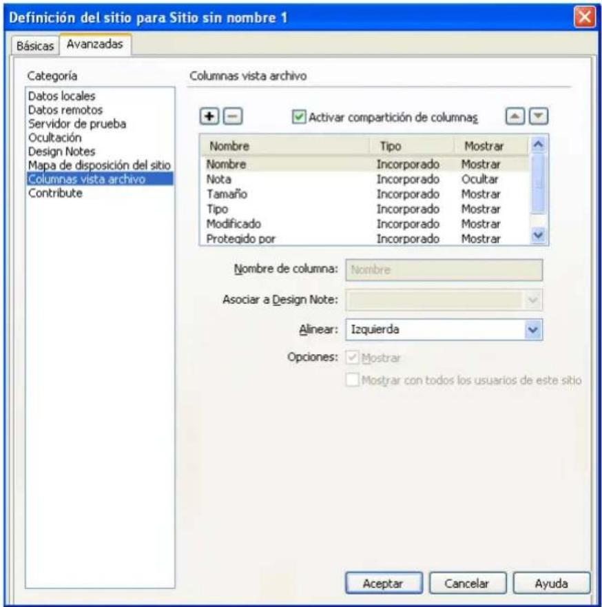 ADOBE Dreamweaver MX 2004 - Para añadir, eliminar o cambiar columnas de datos: - 1