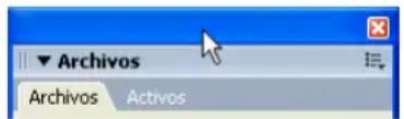 ADOBE Dreamweaver MX 2004 - Para desacoplar un grupo de paneles: - 1