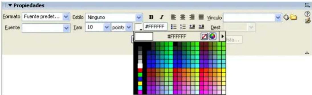 ADOBE Dreamweaver MX 2004 - Para seleccionar un color en Dreamweaver: - 1