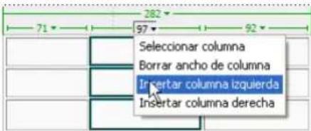 ADOBE Dreamweaver MX 2004 - Para añadir una sola fila o columna: - 1