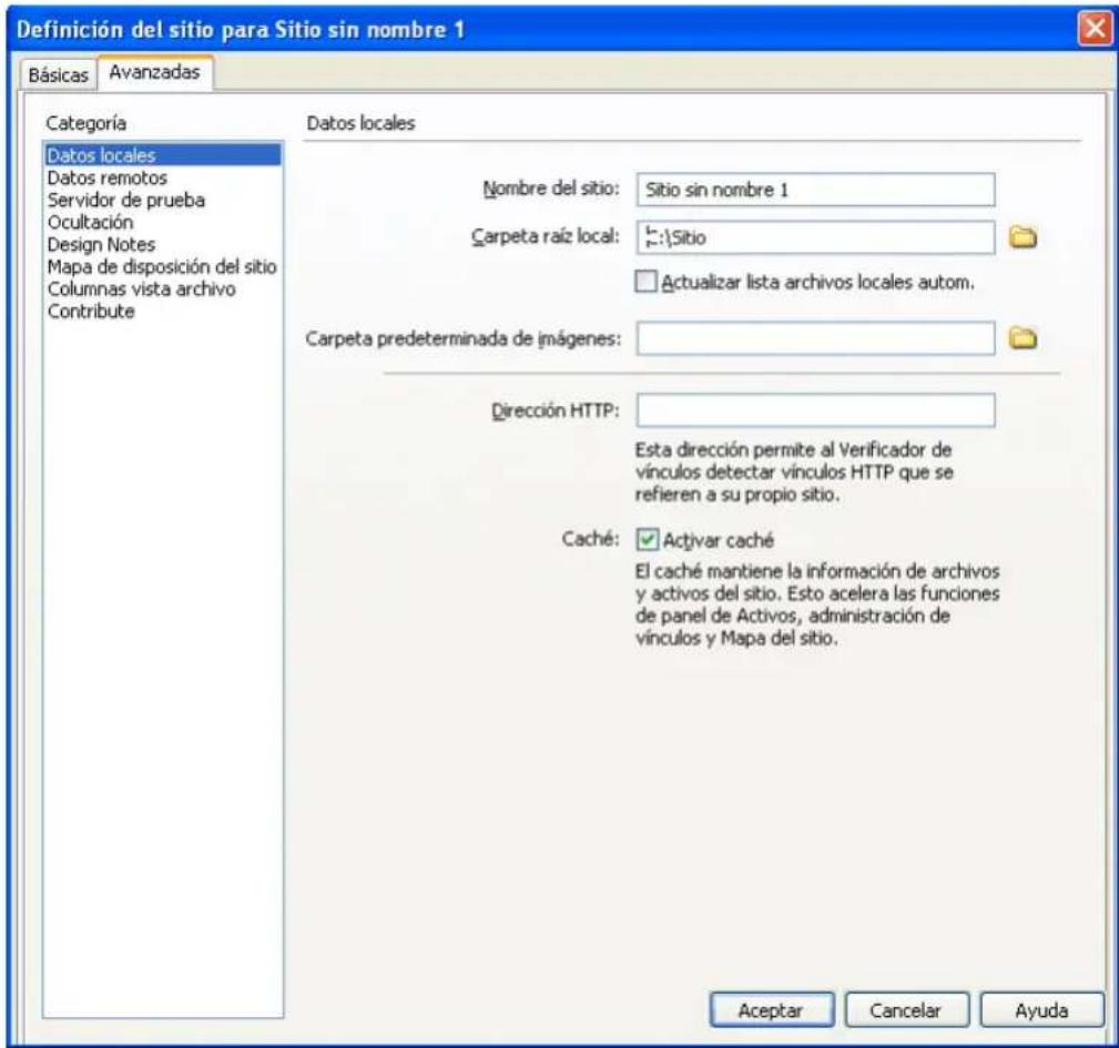 ADOBE Dreamweaver MX 2004 - Para configurar una carpeta local: - 1