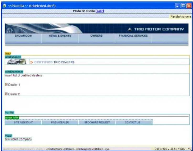 ADOBE Dreamweaver MX 2004 - Plantillas anidades - 2
