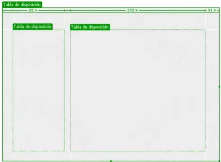 ADOBE Dreamweaver MX 2004 - Dibujo de una tabla de diseño anidada - 1
