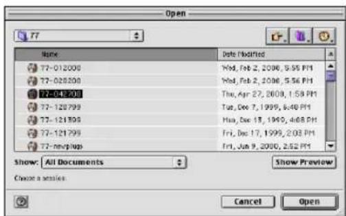 Avid Pro Tools 5.1 - Apertura de una sesión - 1
