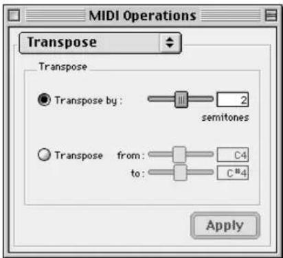 Avid Pro Tools 5.1 - Transpose - 1