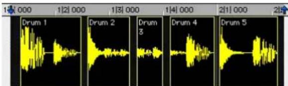 Avid Pro Tools 5.1 - Selecciones mediante Object y Time (sólo sistemas TDM) - 1