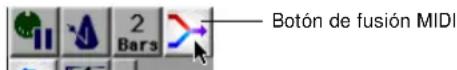 Avid Pro Tools 5.1 - Grabación de bucle con modo MIDI Merge - 3