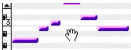 Avid Pro Tools 5.1 - Vista de notas para pistas MIDI - 3