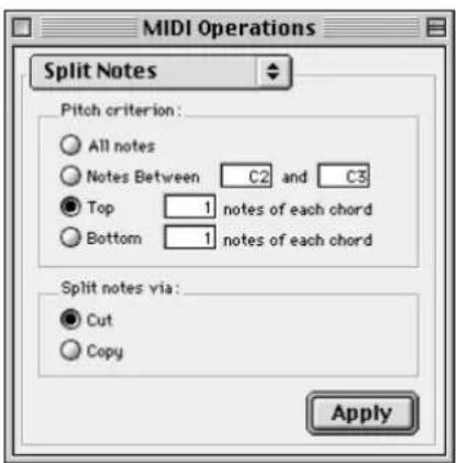 Avid Pro Tools 5.1 - Split Notes - 1