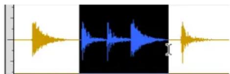Avid Pro Tools 5.1 - Selección de regiones - 1