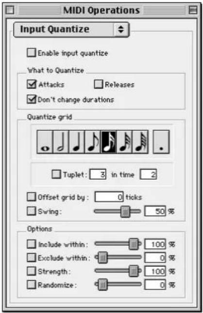 Avid Pro Tools 5.1 - Input Quantize - 1