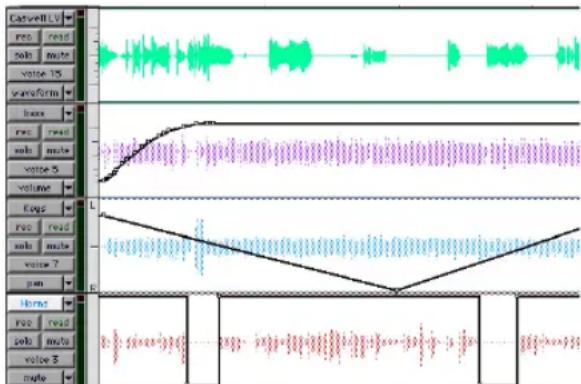 Avid Pro Tools 5.1 - Edición a través de varias pistas - 1