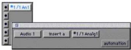 1/1 An1 Audio 1 insert a #1/1 Analg1 automation