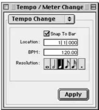 Avid Pro Tools 5.1 - Configuración del tempo predeterminado - 1