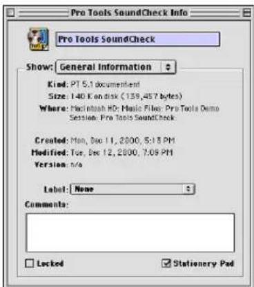 Avid Pro Tools 5.1 - Creación de plantillas Macintosh - 1