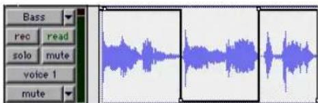 Avid Pro Tools 5.1 - Edición de automatización de silenciamiento - 1