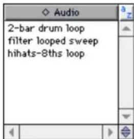 Audio 2-bar drum loop filter looped sweep hihats-8ths loop