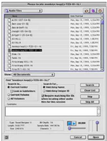 Avid Pro Tools 5.1 - ID de archivo - 1