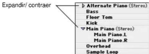 Avid Pro Tools 5.1 - Pistas estéreo y multicanal en la lista de regiones Audio - 1