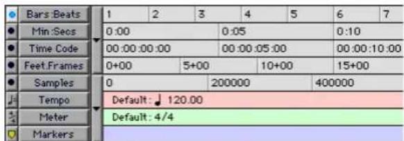 Bars:Beats Min:Secs Time Code Feet.Frames Samples Tempo Meter Markers 1 2 3 4 5 6 7 0:00 0:05 0:10 00:00:00:00 00:00:05:00 00:00:10:00 0+00 5+00 10+00 15+00 0 200000 400000 Default: 120.00 Default: 4/4
