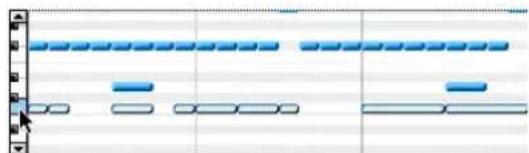 Avid Pro Tools 5.1 - Selección de notas MIDI - 3