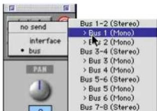 no send interface bus PAR Bus 1-2 (Stereo) > Bus 1 (Mono) > Bus 2 (Mono) Bus 3-4 (Stereo) > Bus 3 (Mono) > Bus 4 (Mono) Bus 5-6 (Stereo) > Bus 5 (Mono) > Bus 6 (Mono) Bus 7-8 (Stereo)