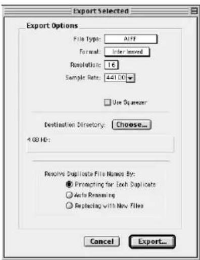 Avid Pro Tools 5.1 - Exportación de una región como archivo de audio nuevo - 2