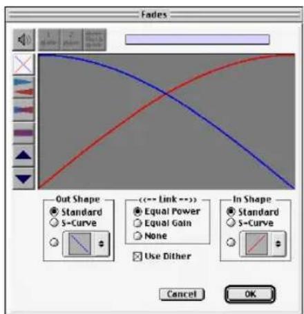 Avid Pro Tools 5.1 - Cuadro de diálogo Fades - 1