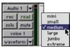 Avid Pro Tools 5.1 - Altura de pista - 2