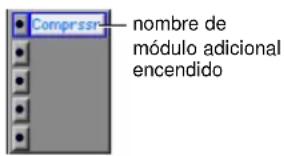 Compress nombre de módulo adicional encendido