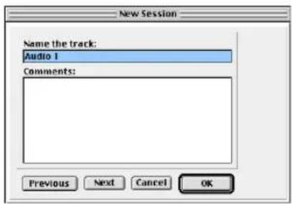 Avid Pro Tools 5.1 - Asignación de nombres y adición de comentarios de pista - 3