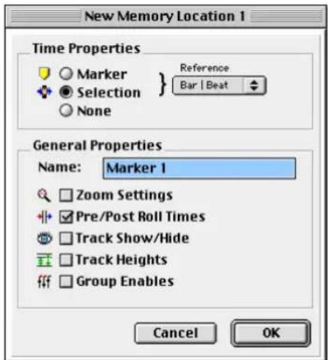 Avid Pro Tools 5.1 - Selección de puntos de pichar para grabar/ bucle con ubicaciones de memoria - 2