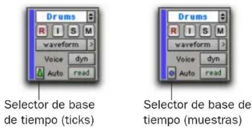 Avid Pro Tools 6.7 - Para cambiar la base de tiempo de una pista de audio: - 1