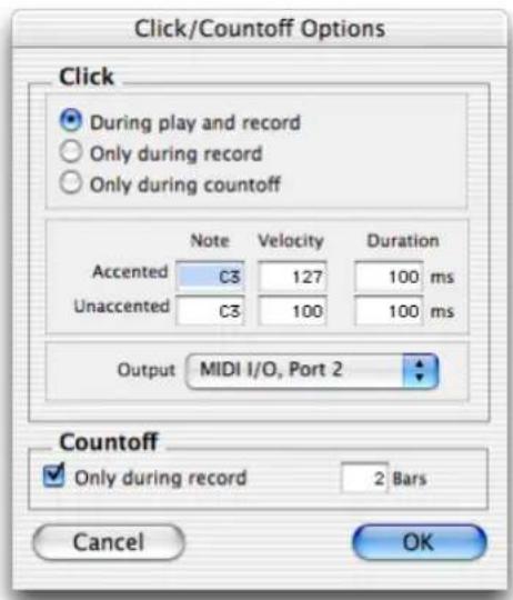 Avid Pro Tools 6.7 - Para configurar opciones de clic: - 1