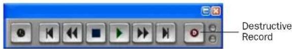 Avid Pro Tools 6.7 - Para grabar sobre una toma anterior de forma destructiva: - 1