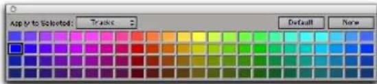 Avid Pro Tools 6.7 - Paleta de colores - 1