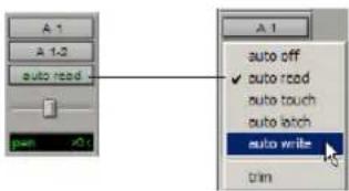 Avid Pro Tools 6.7 - Para escribir automatización en una pista: - 2