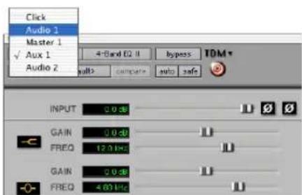 Avid Pro Tools 6.7 - Para elegir una pista diferente: - 1