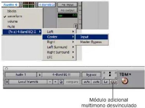 Avid Pro Tools 6.7 - Para editar y ver las listas de reproducción individuales de un módulo adicional multimono: - 1