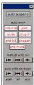 Avid Pro Tools 6.7 - Para suspender la escritura de automatización en todas las pistas: - 1