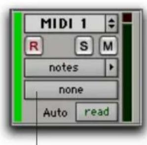 Avid Pro Tools 6.7 - Para configurar el cambio del programa predeterminado para una pista MIDI: - 1