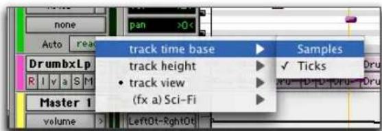 Avid Pro Tools 6.7 - Para cambiar la base de tiempo de una pista de audio: - 4