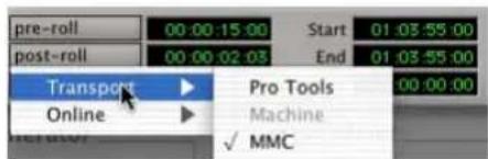 Avid Pro Tools 6.7 - Para controlar dispositivos externos desde la ventana Transport de Pro Tools: - 1